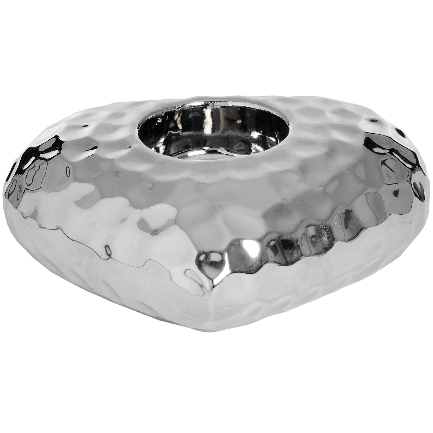 Love Heart Tea Light Holder in Dimple Effect