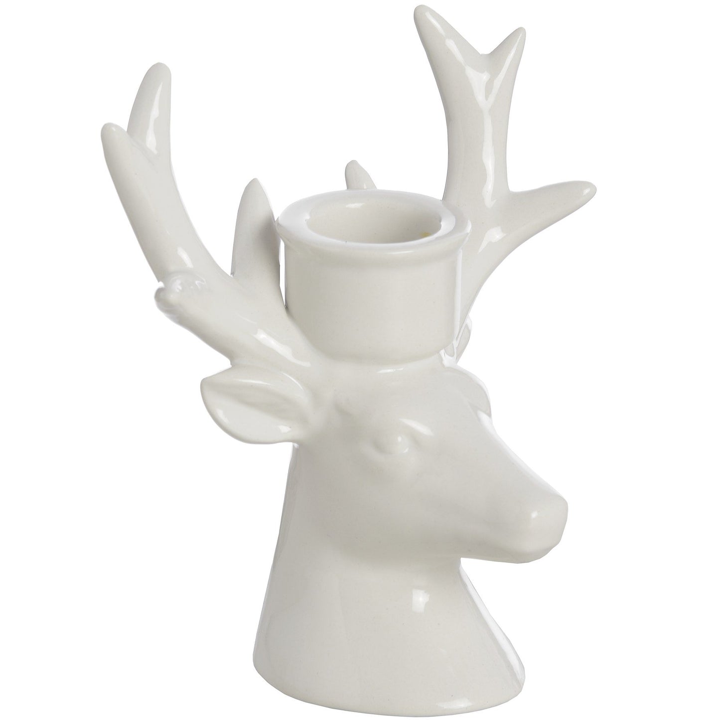 White Deer Candle Holders