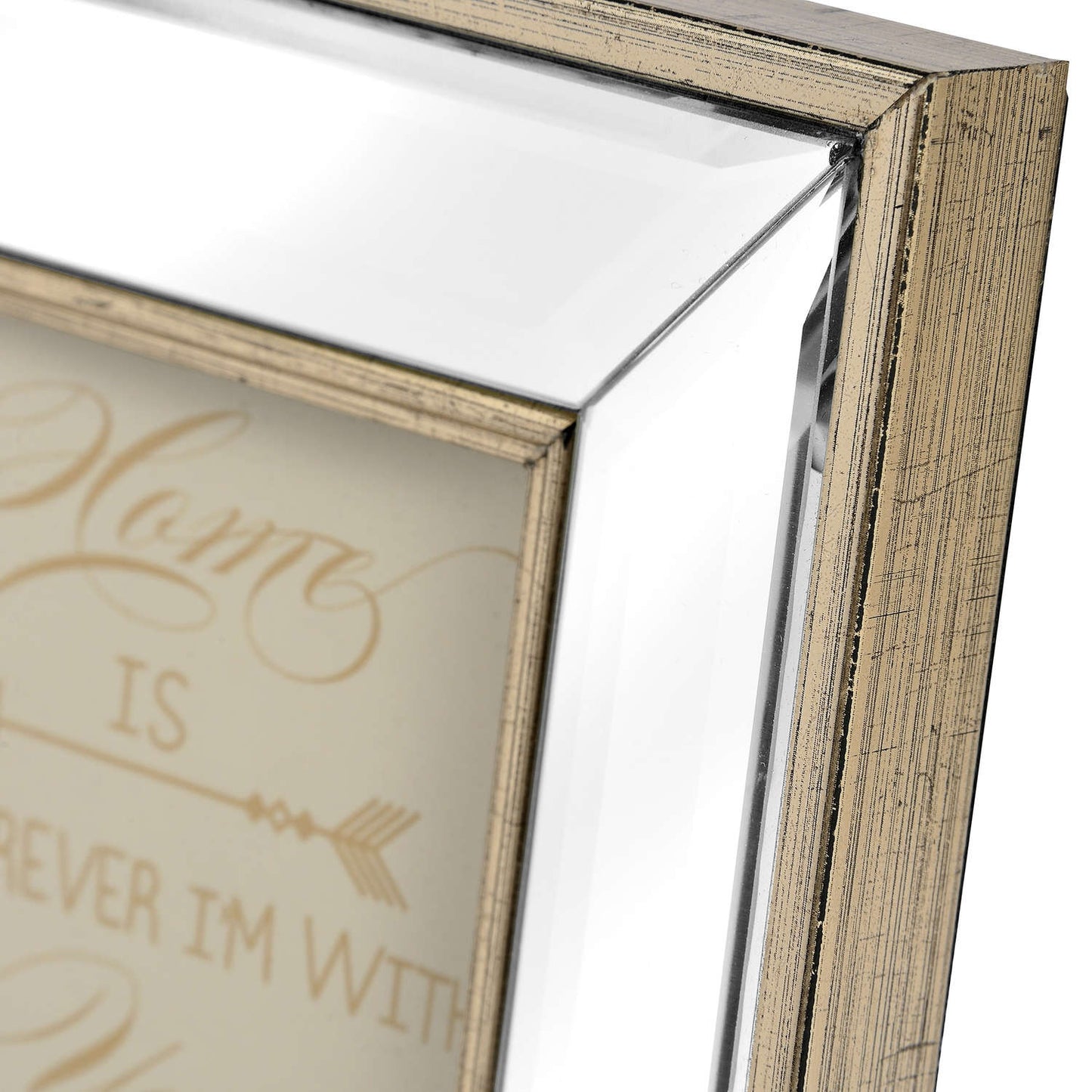 Square Mirror Bordered Photo Frame 4x4