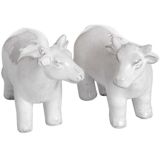 Set of Two Salt and Pepper Cows