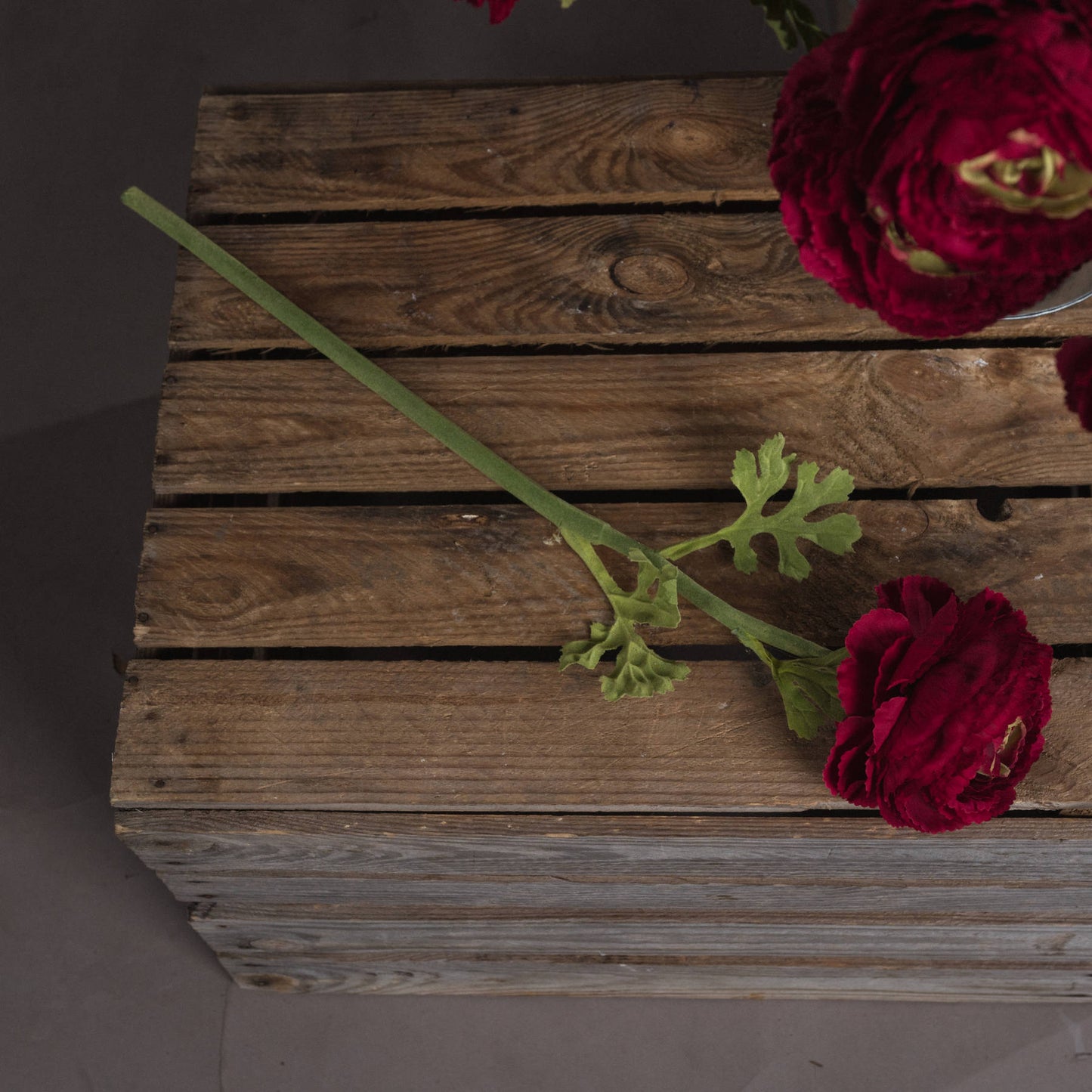 Red Ranunculus Spray