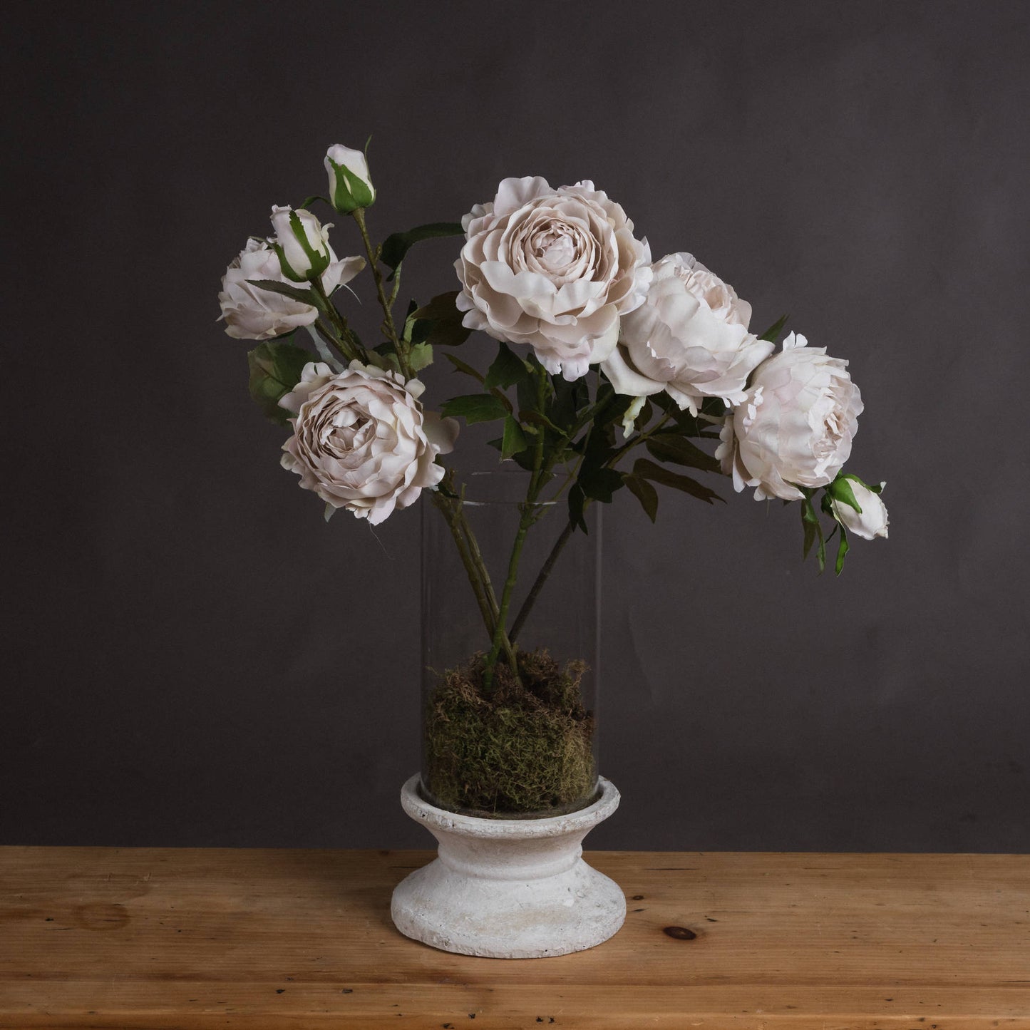 Grey Spray Rose Peony