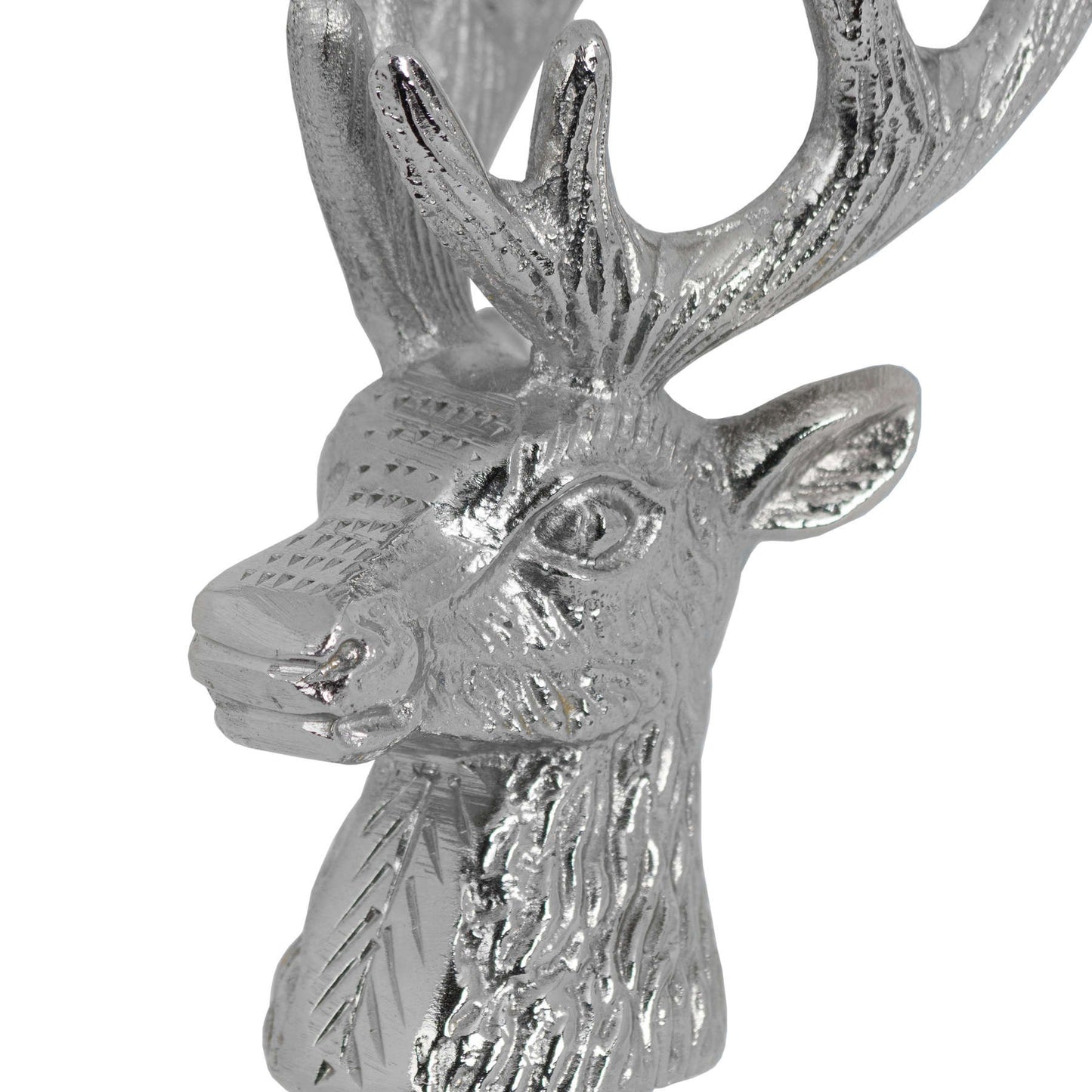 Nickel Stag Head Bottle Stopper