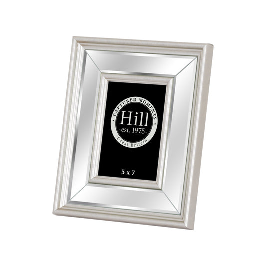 Silver Bevelled Mirrored Photo Frame 5X7