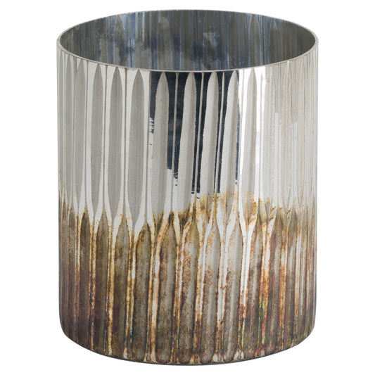 Grey And  Bronze Large Ombre Candle Holder