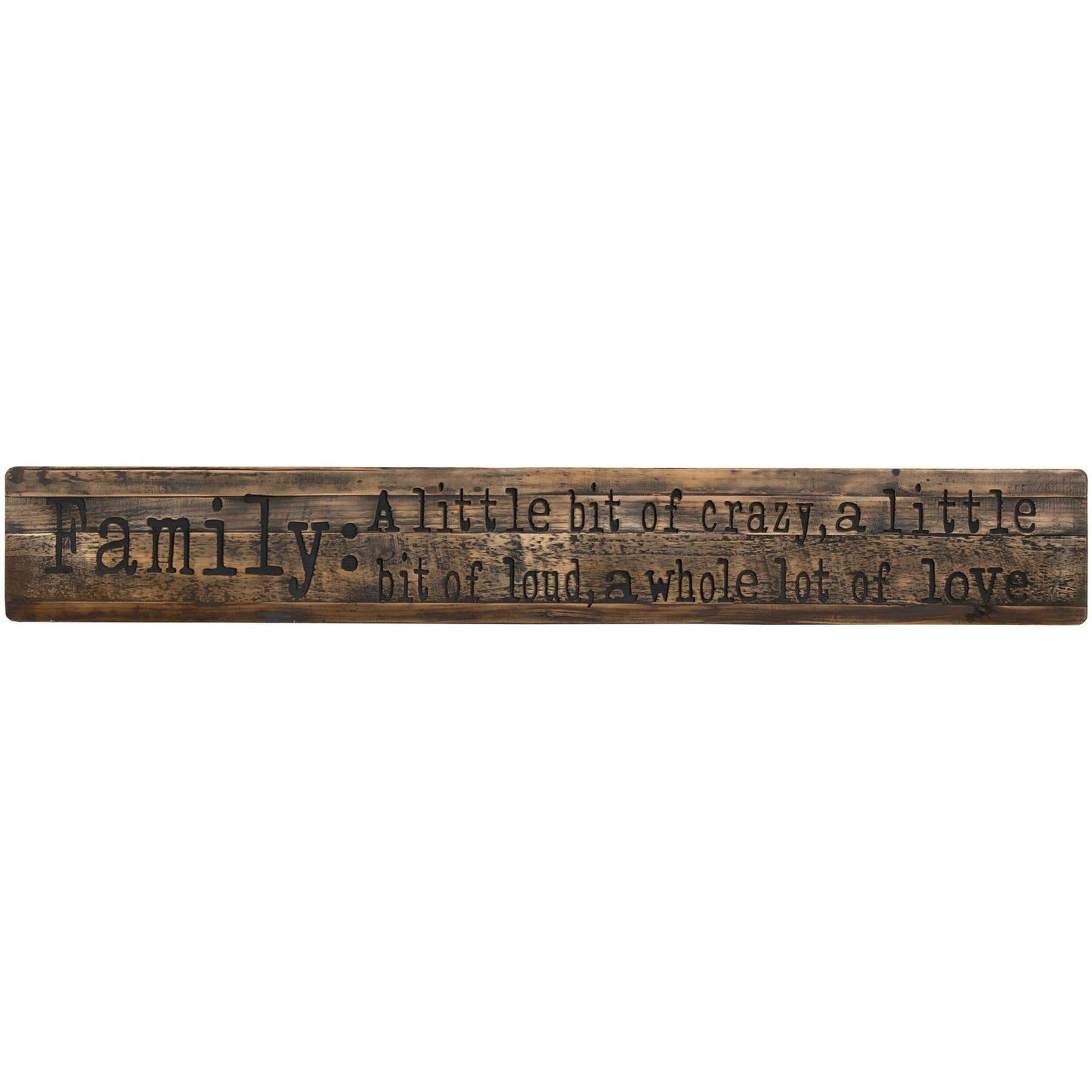 Family Large Rustic Wooden Message Plaque