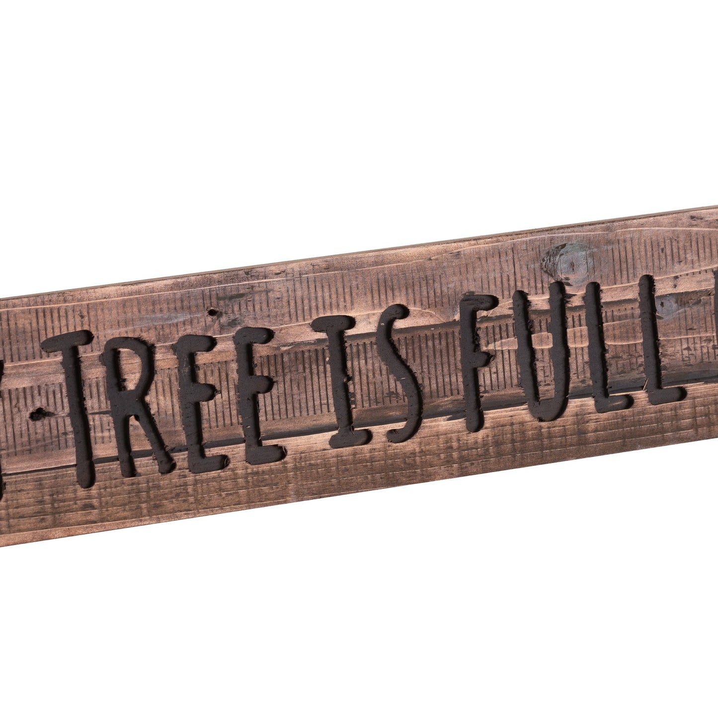 Our Family Tree Rustic Wooden Message Plaque