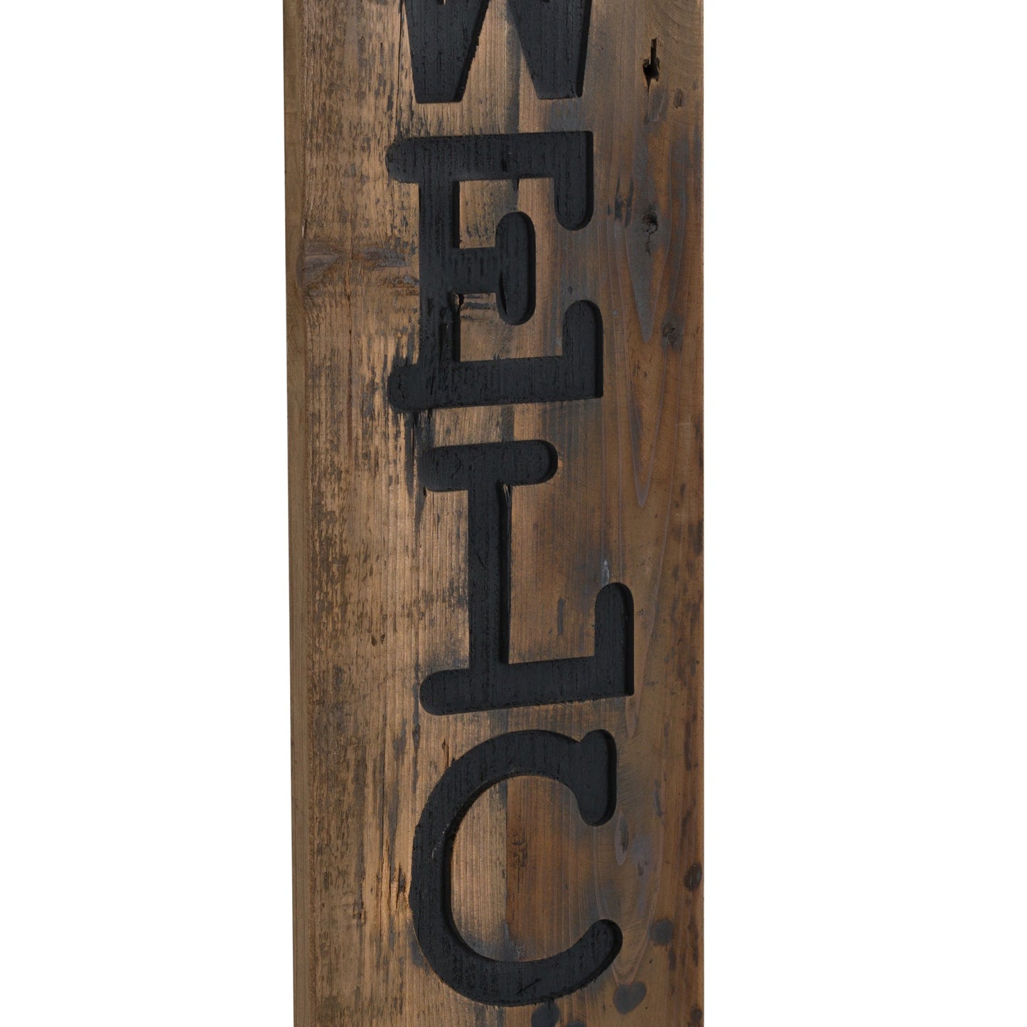 Welcome Large Rustic Wooden Message Plaque