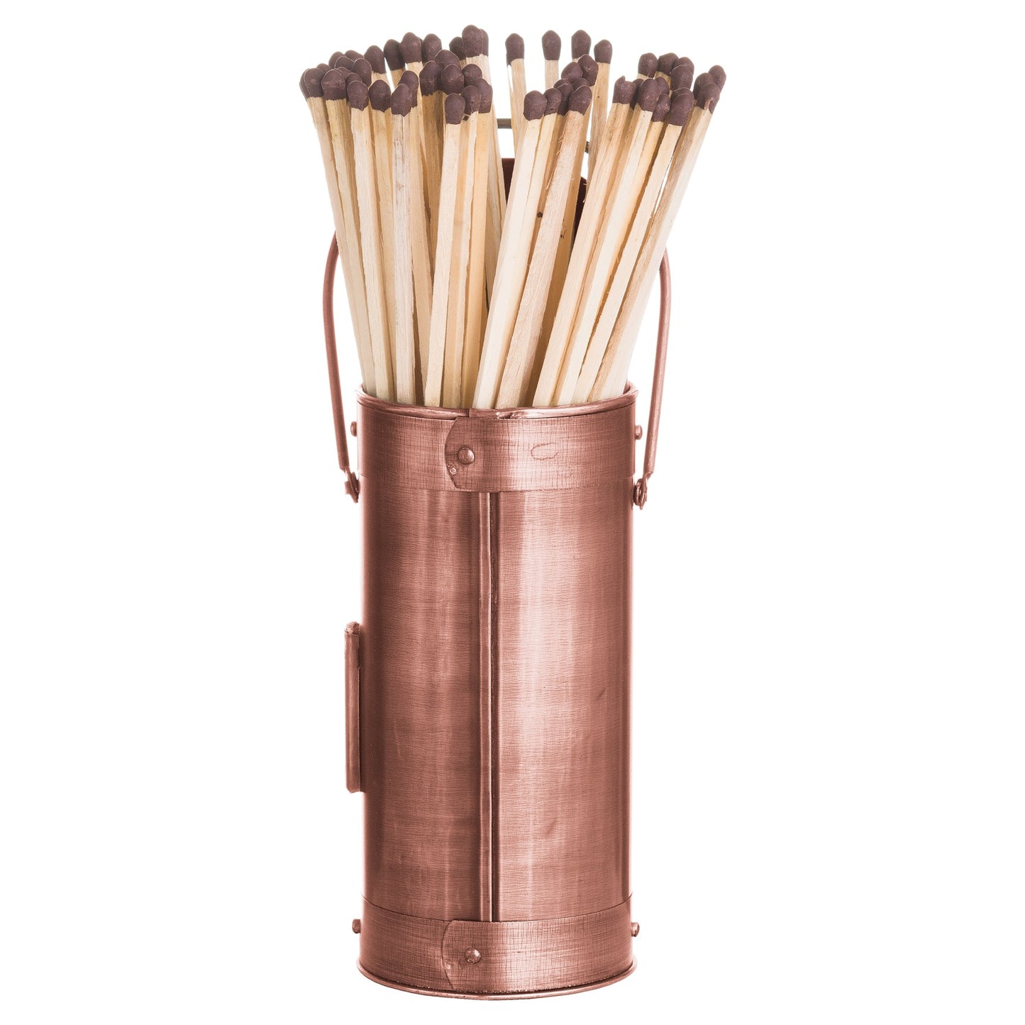 Copper Match Holder With 60 Matches