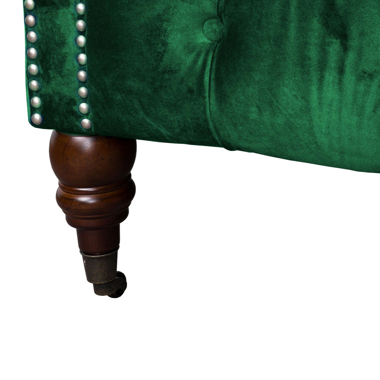 Emerald Velvet Chesterfield Three Seater Sofa