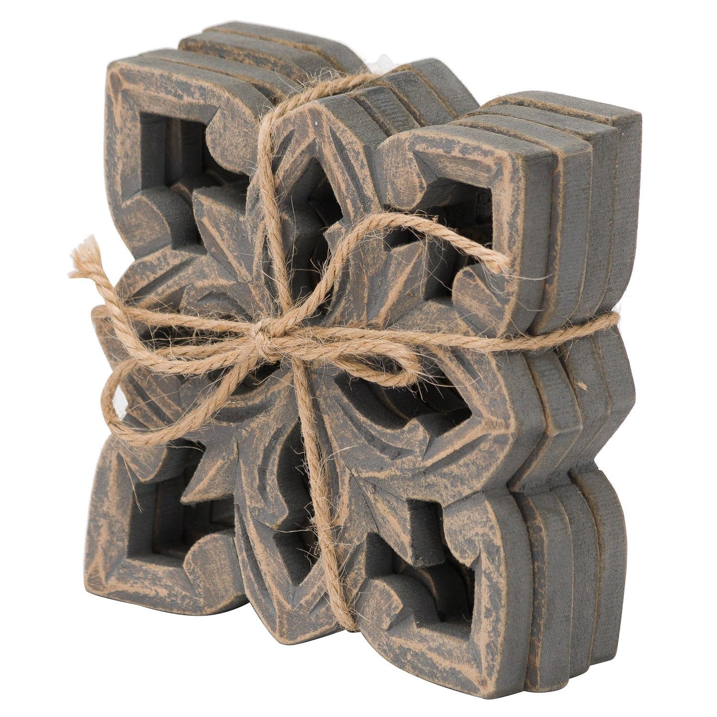 Napa Set Of 4 Grey Wash Coaster