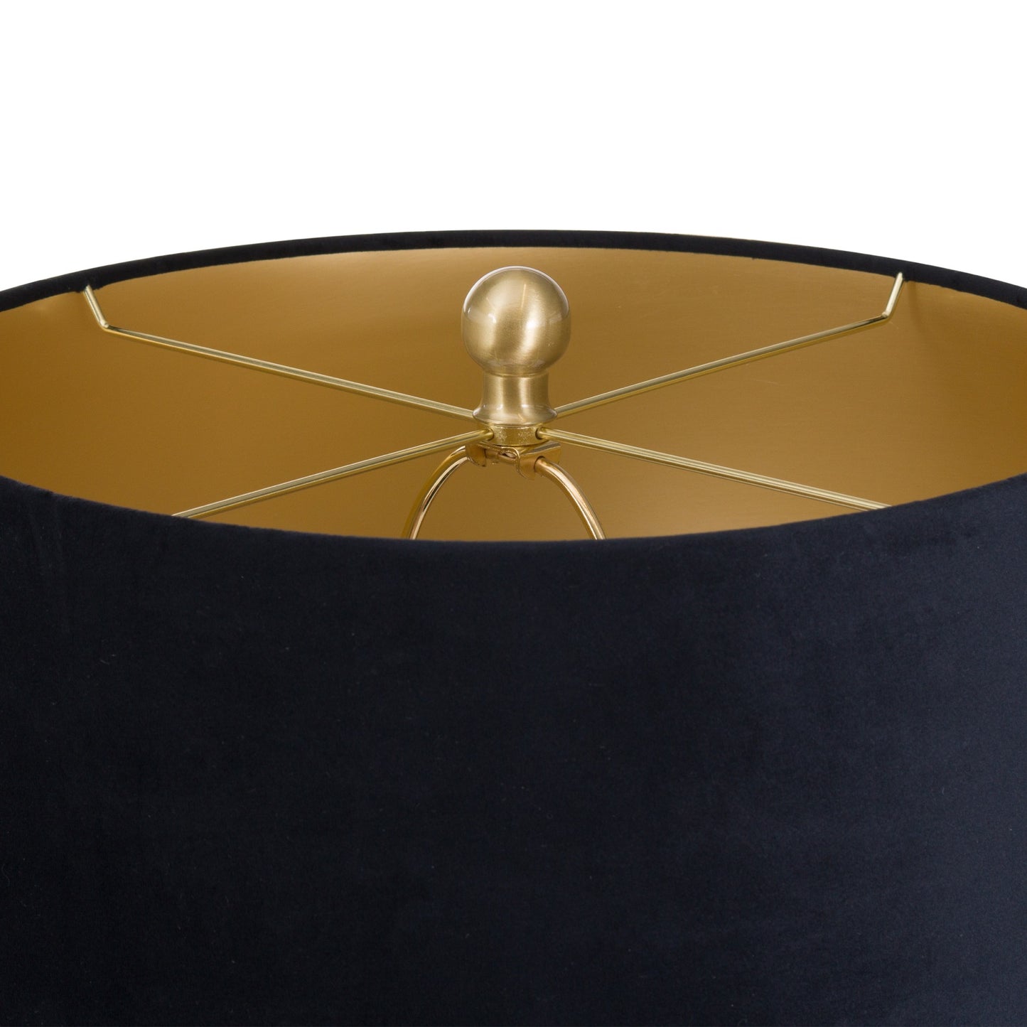 Barbro Table Lamp With Black Velvet Shade