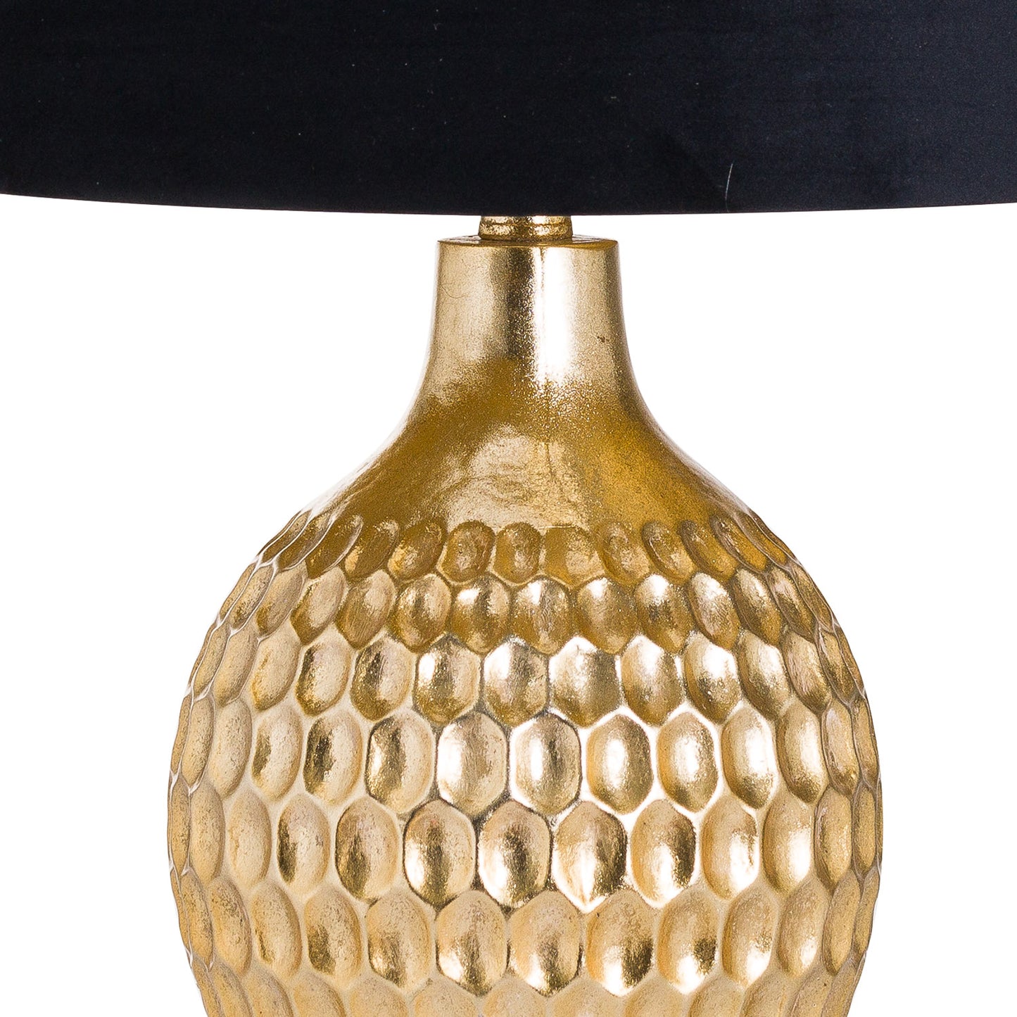 Vincent Gold Base Table Lamp With Black Velvet Shade