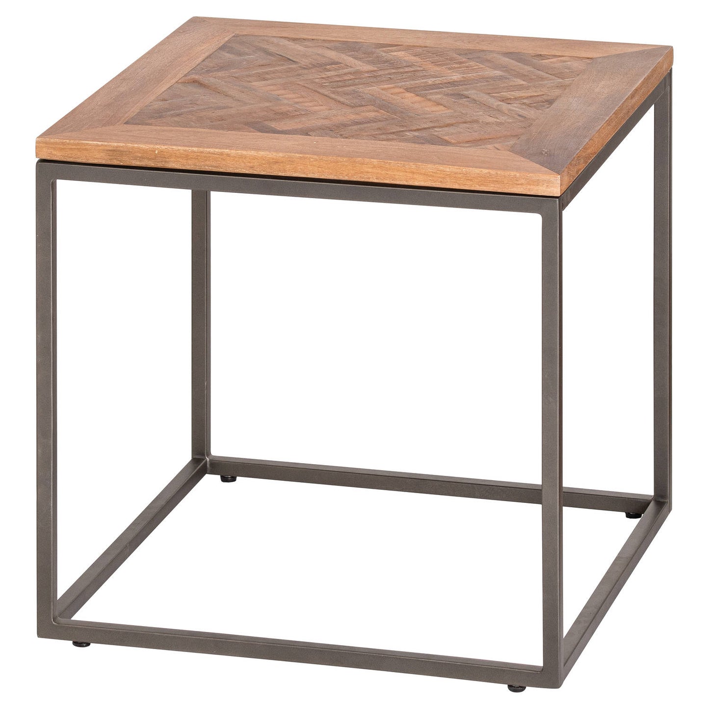 Hoxton Collection Side Table With Parquet Top