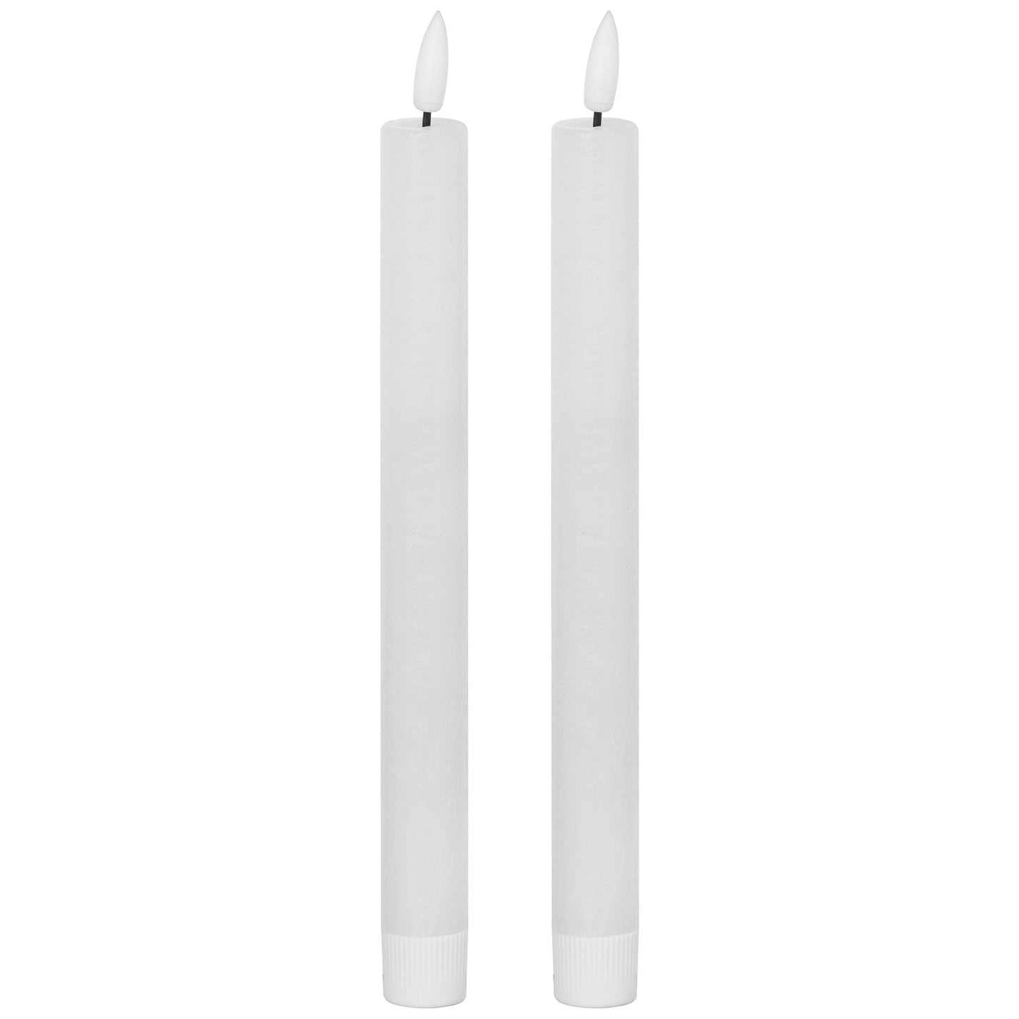 Luxe Collection Natural Glow S/ 2 White LED Dinner Candles