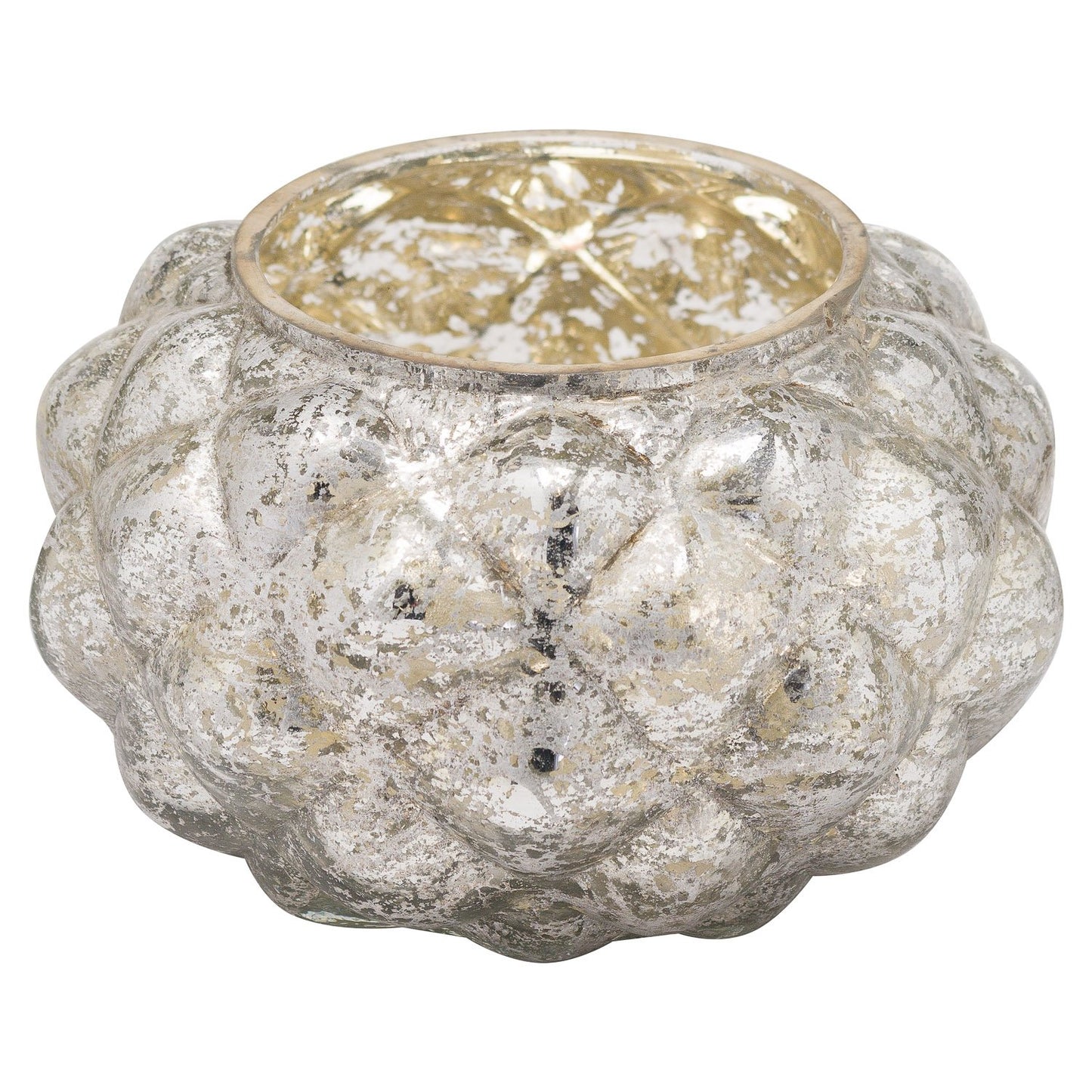 The Noel Collection Medium Silver Foil Votive Candle Holder