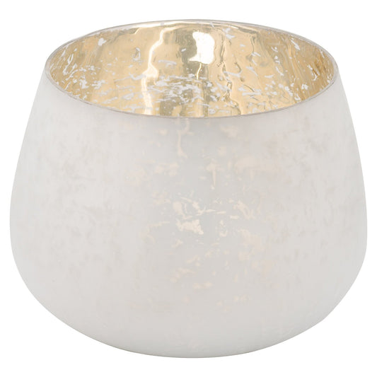 The Noel Collection Large White Patterned Candle Holder