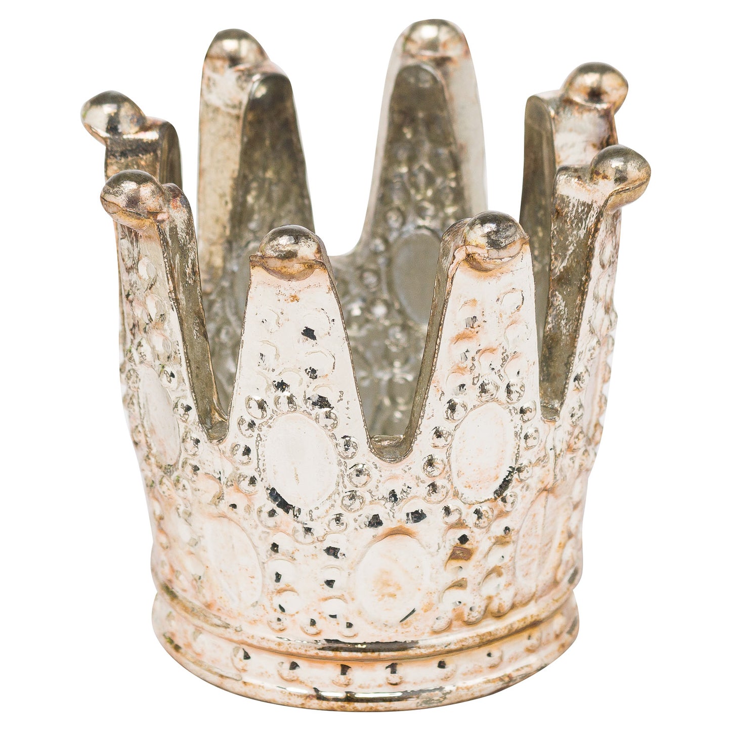 The Noel Collection Burnished  Crown Tealight Holder