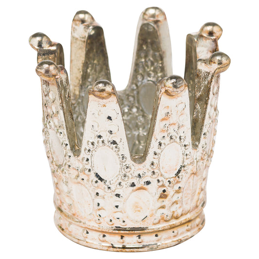 The Noel Collection Burnished  Crown Tealight Holder