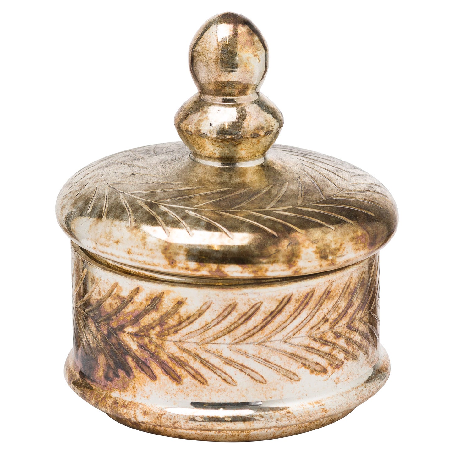 The Noel Collection Burnished  Small Decorative Trinket Jar