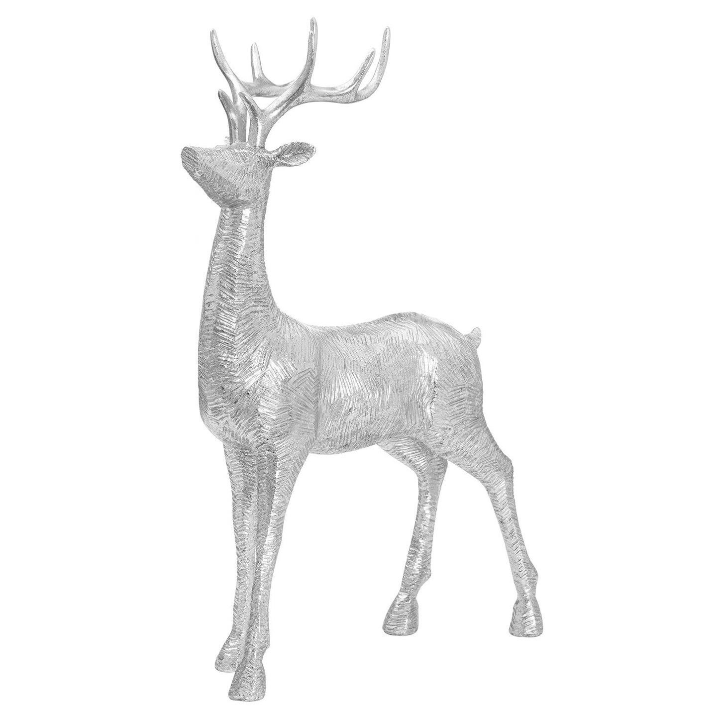 Decortive Wood Effect Standing Deer