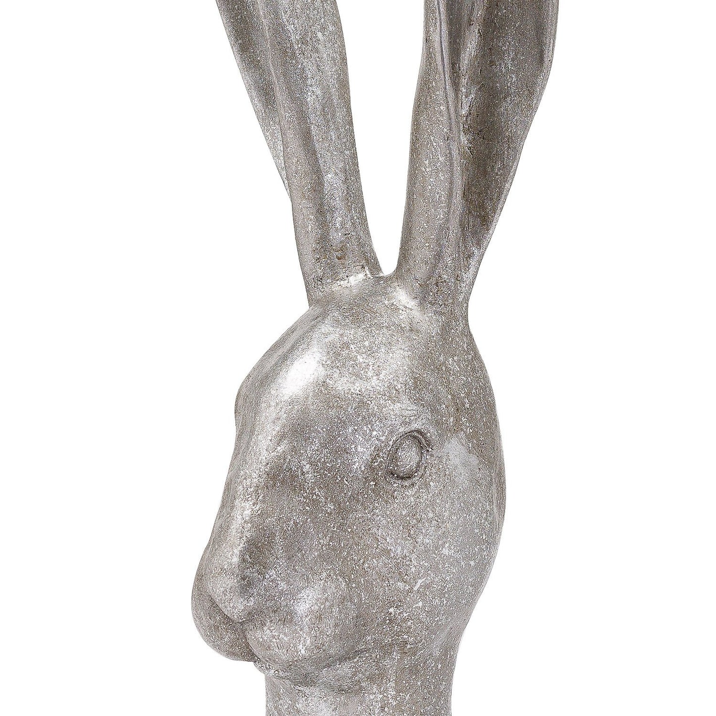 Decorative Silver Hare Head