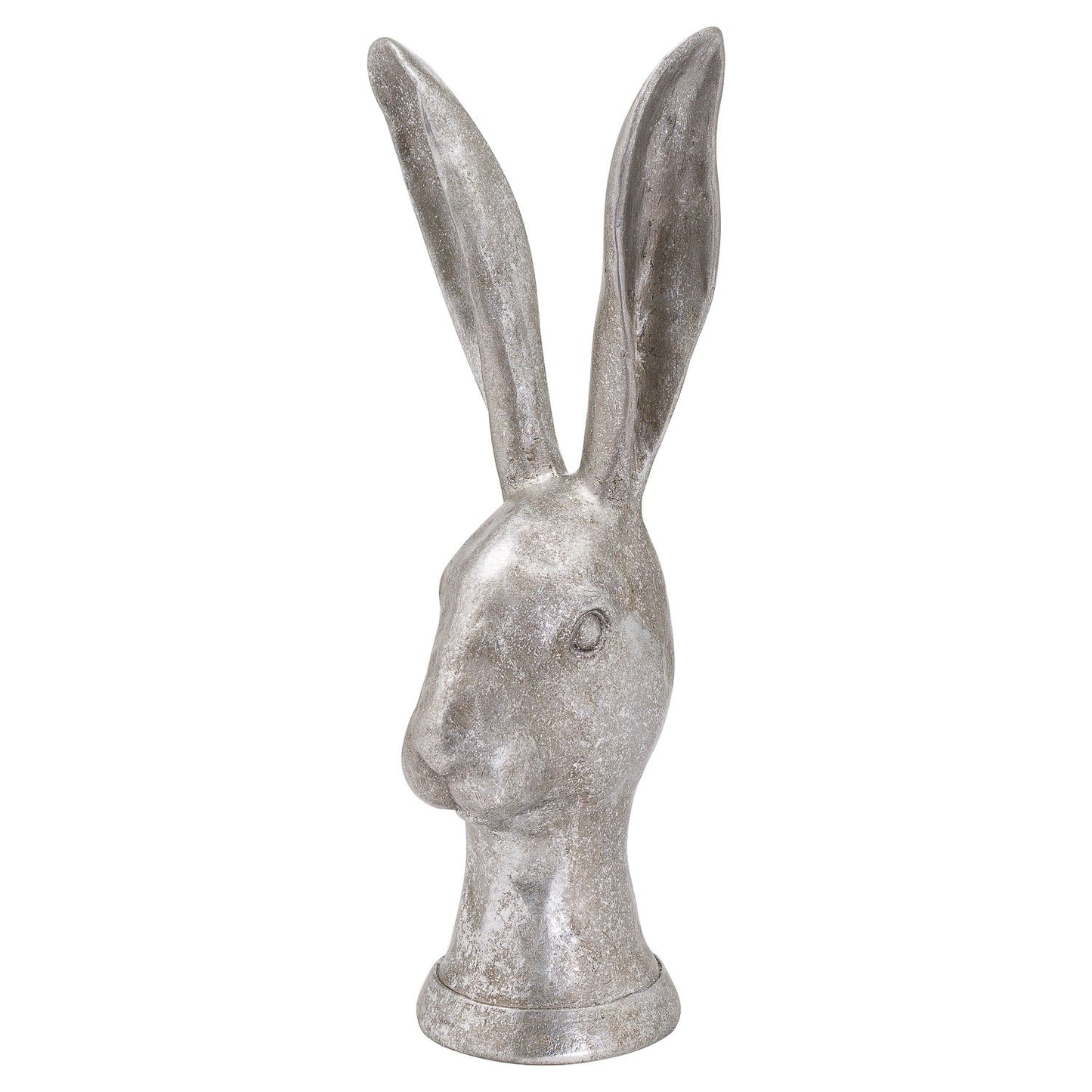 Decorative Silver Hare Head