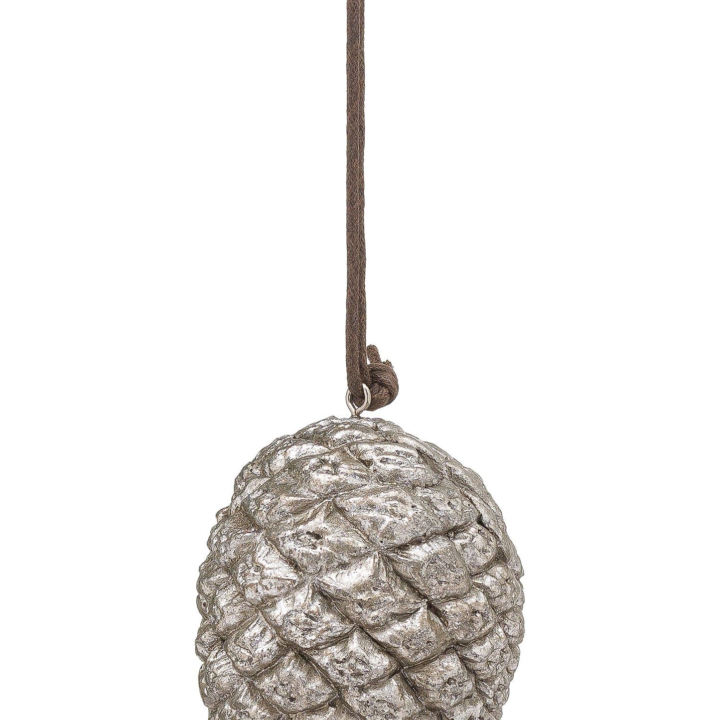 Hanging Silver Pinecone