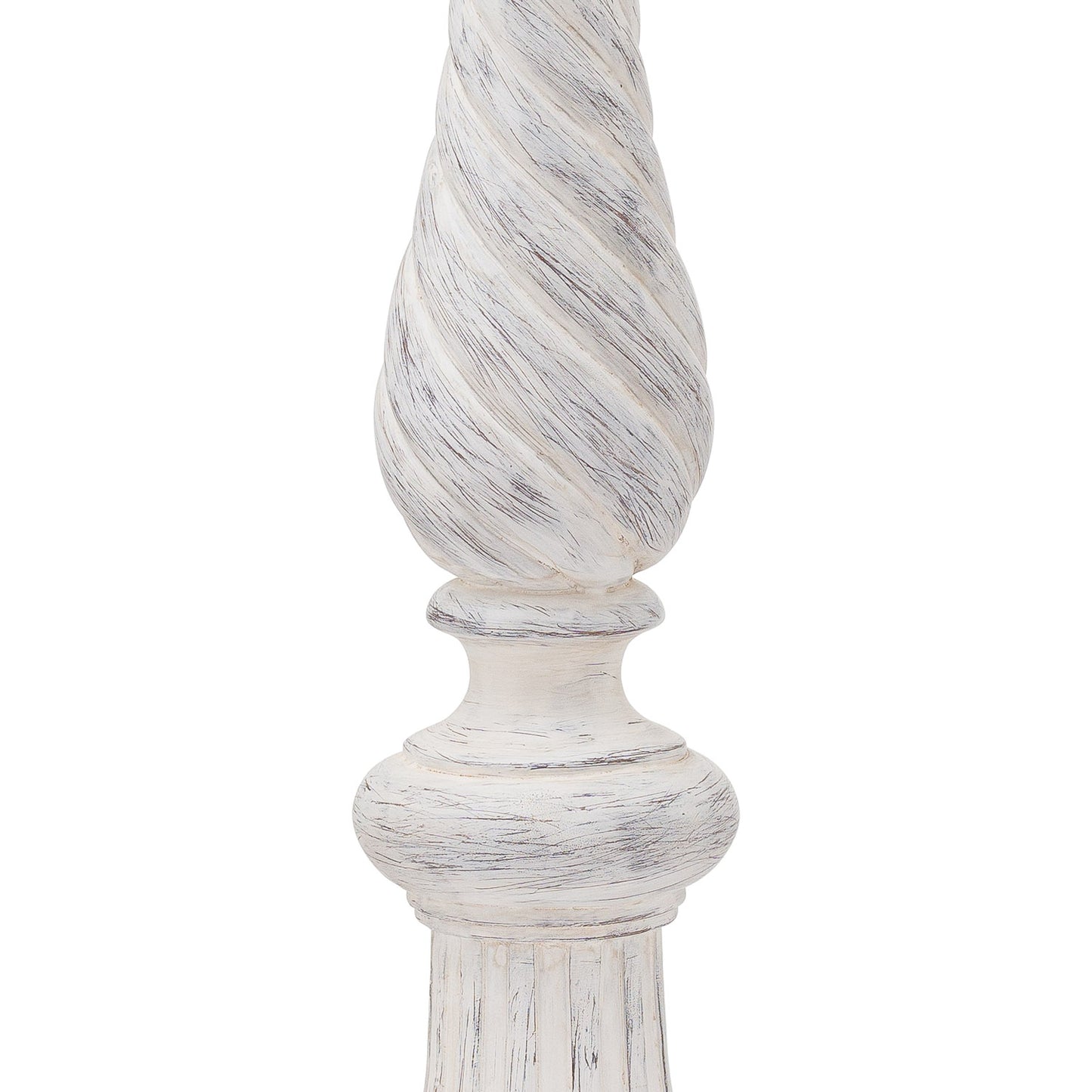 Antique White Twisted Candle Column