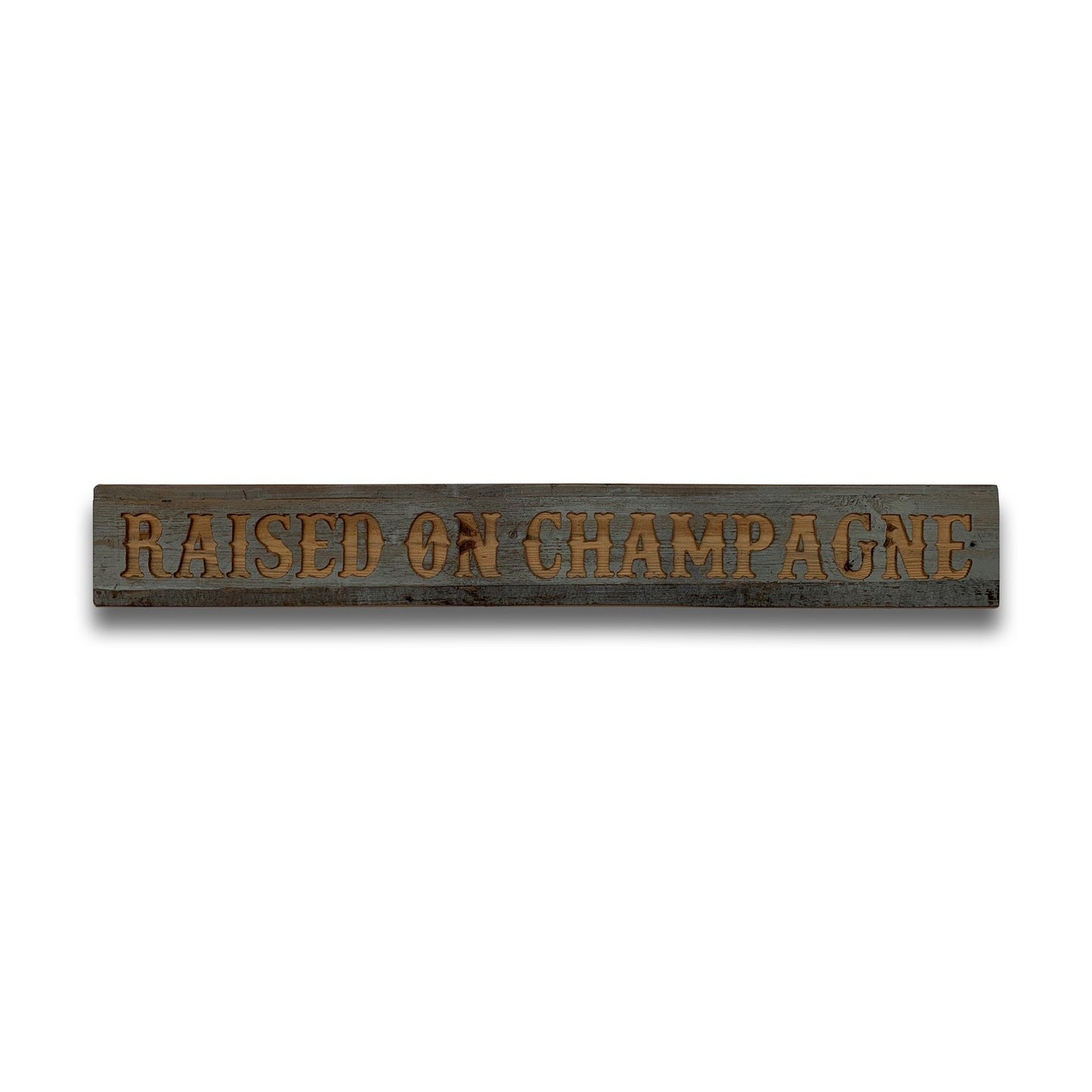 Champagne Grey Wash Wooden Message Plaque