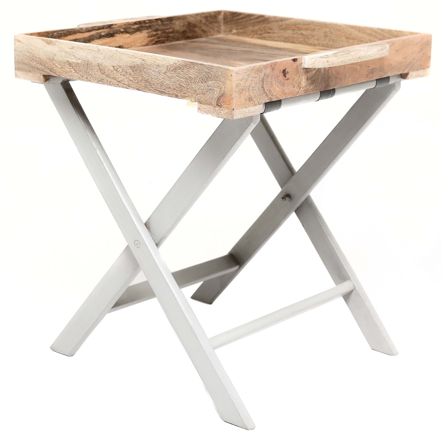 Nordic Grey Collection Butler Tray Table