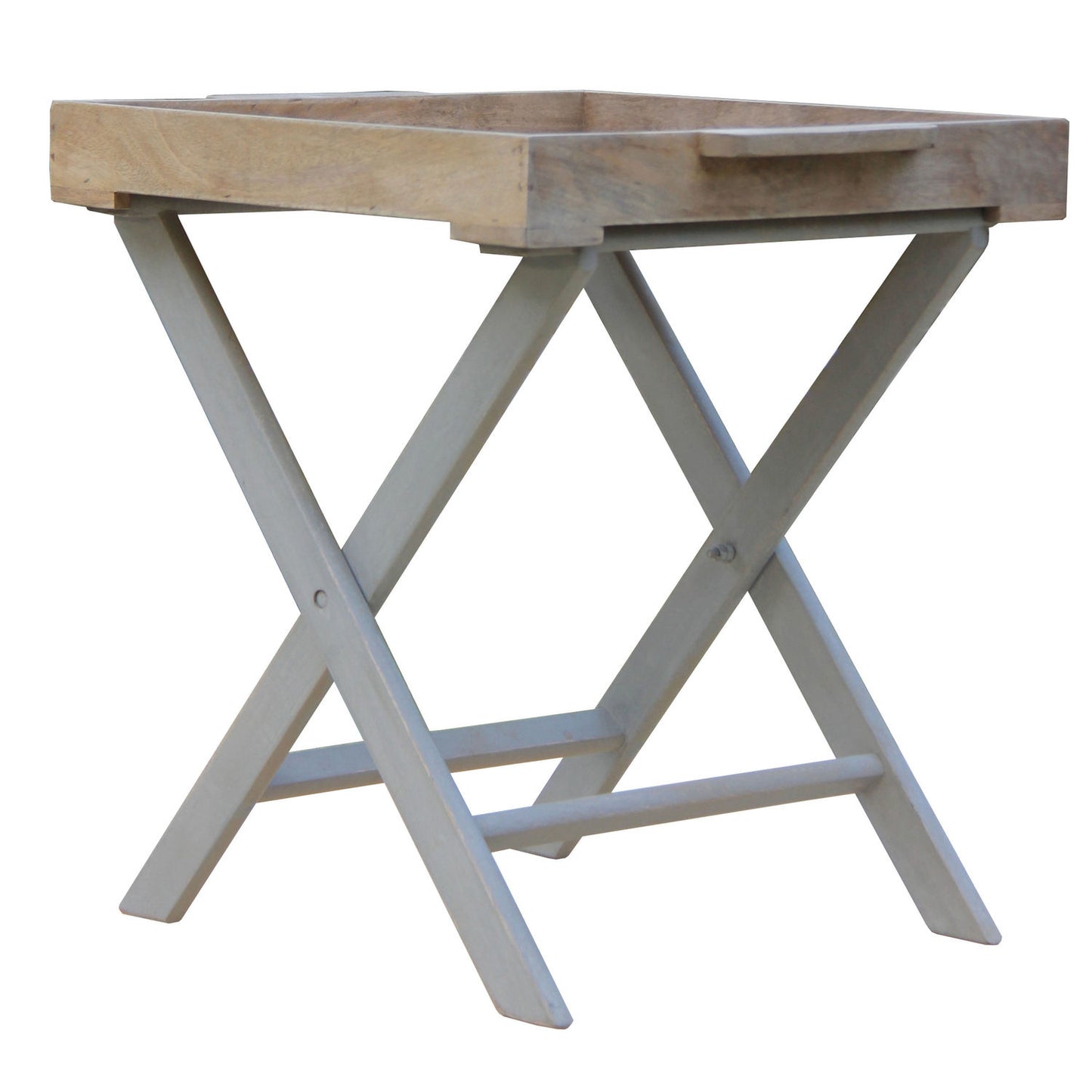 Nordic Grey Collection Butler Tray Table