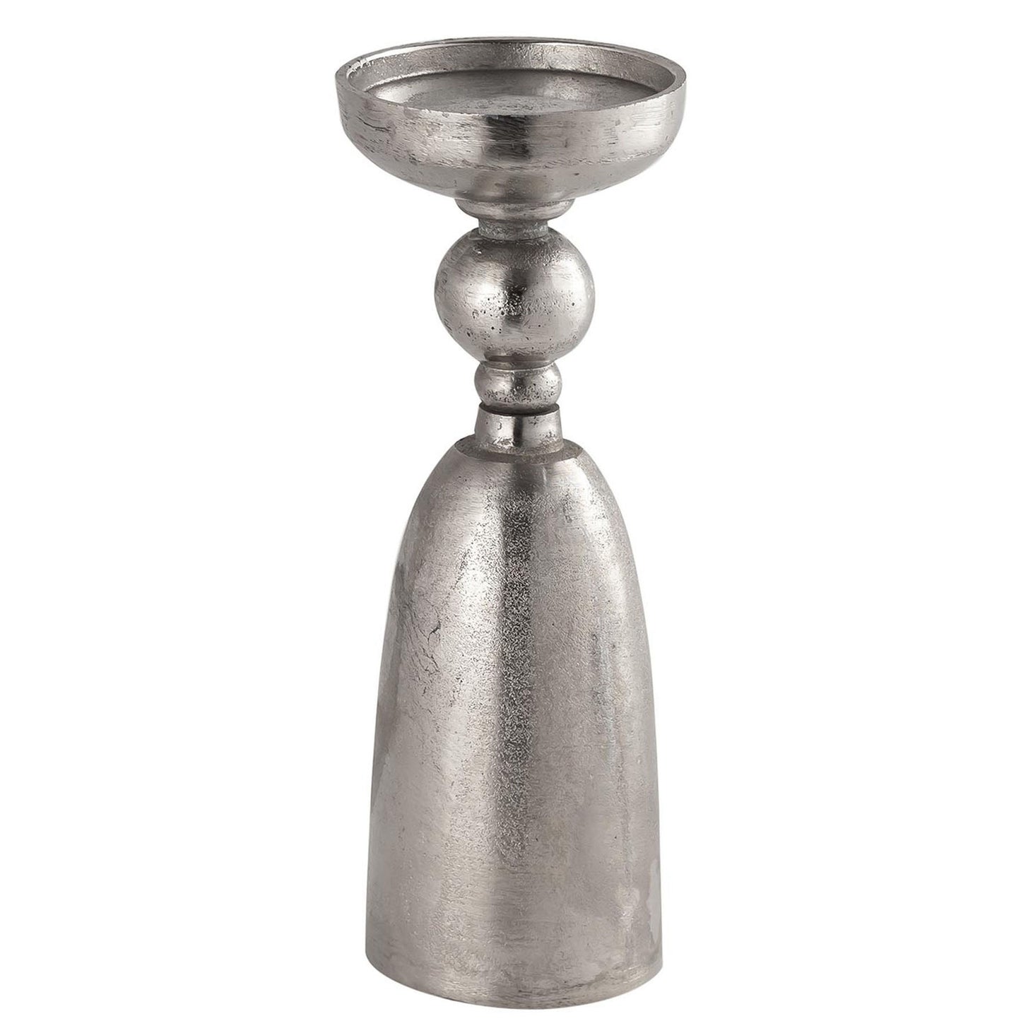 Farrah Collection Silver Large Pillar Candle Holder