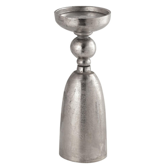 Farrah Collection Silver Large Pillar Candle Holder