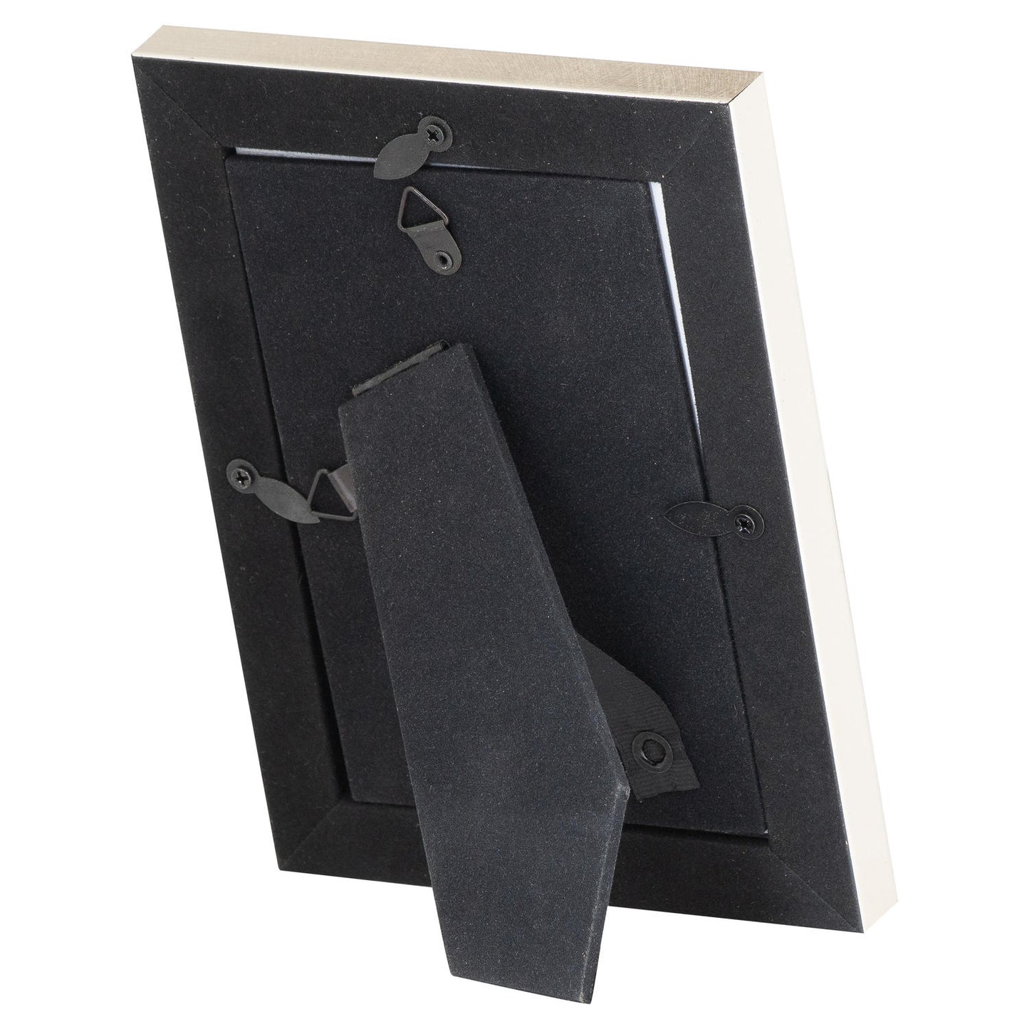 Silver Edged  Black Velvet 4X6 Photo Frame