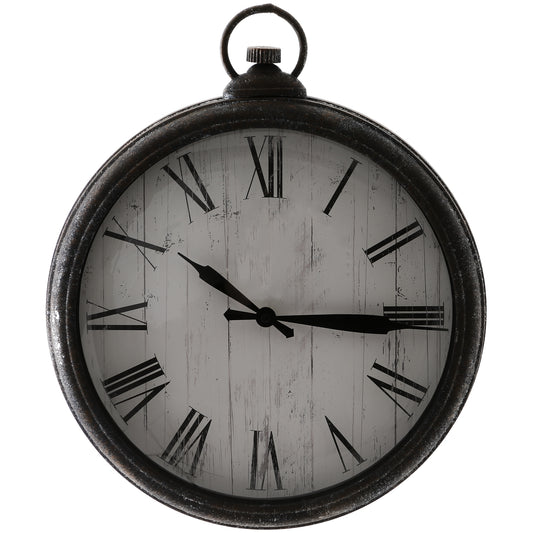 Rustic Pocket Watch Wall Clock