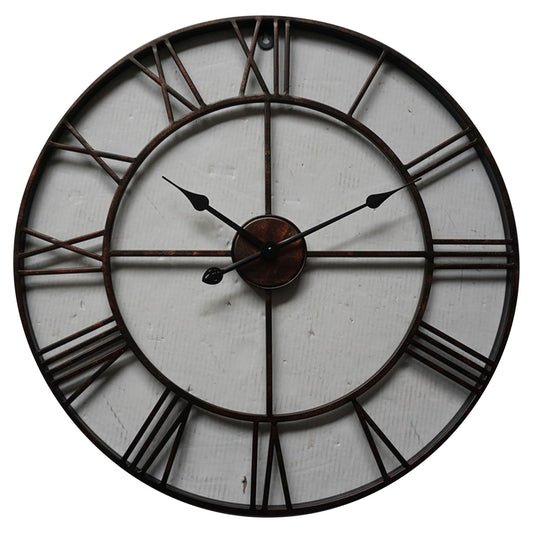 Bronze Skeleton Outdoor Wall Clock