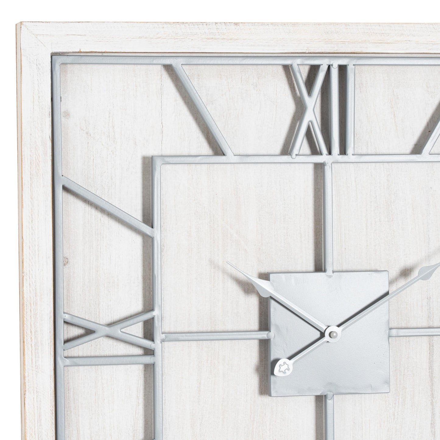 Williston White Square Wall Clock