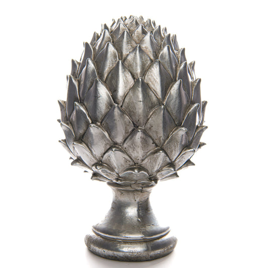 Large Silver Pinecone Finial