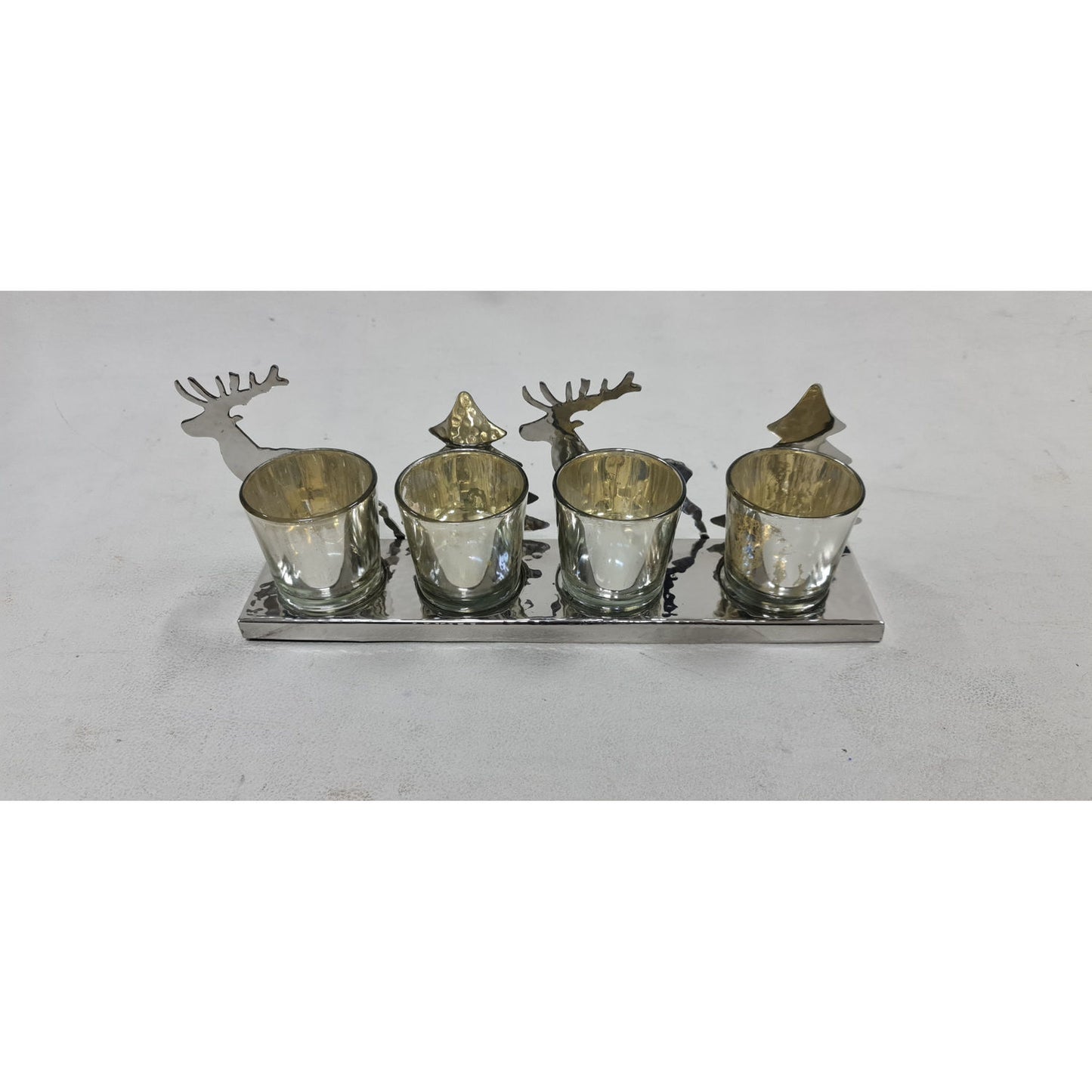 Noel Silver Four Tealight Holder