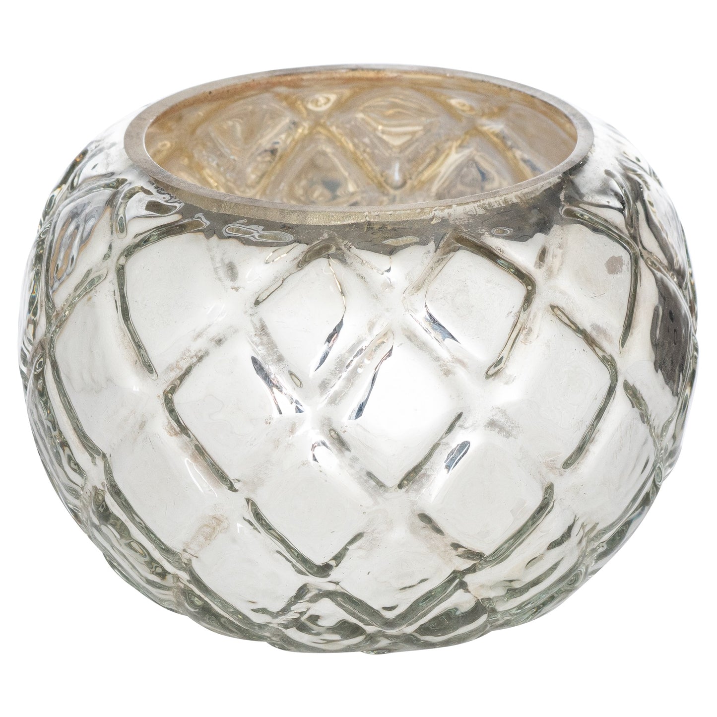 The Noel Collection Silver Etched Tealight Holder