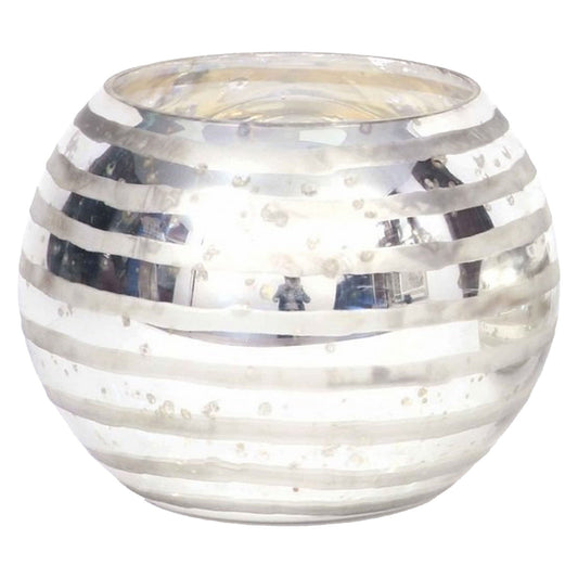 Ribbed Lustre Large Candle Holder