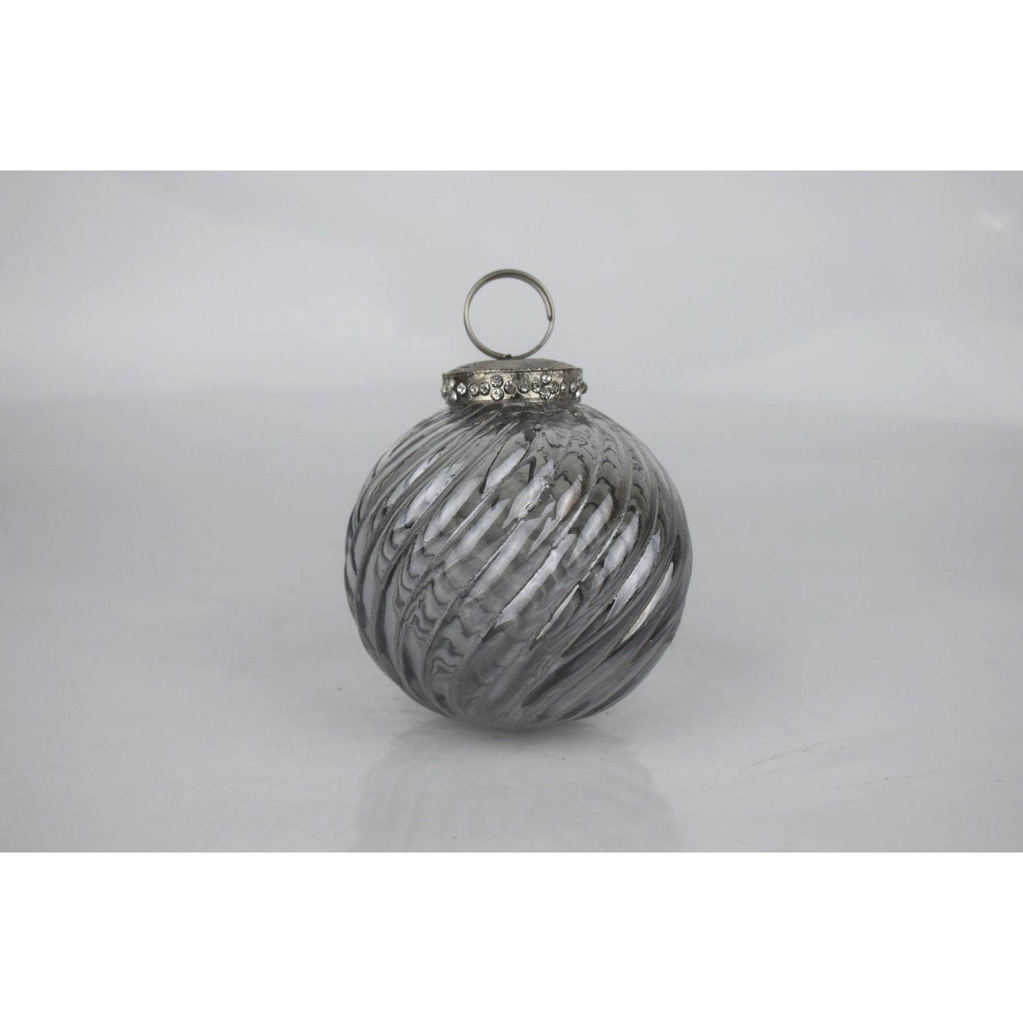 The Noel Collection Smoked Midnight Swirl Bauble