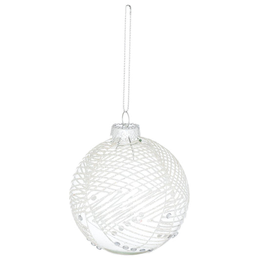 The Noel Collection Abstract Glitter Bauble