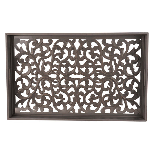 Large Rectangular Carved Louis Tray