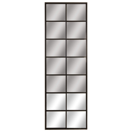 Tall Black Metal Window Mirror