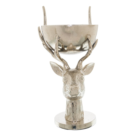 Silver Stag Bowl Ornament