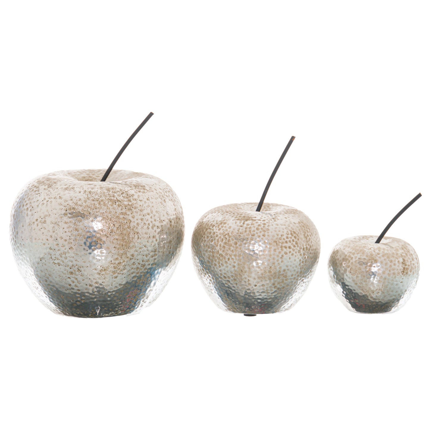 Small Silver Apple Ornament