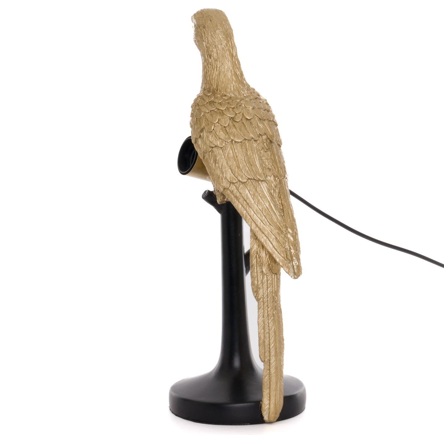 Percy The Parrot Gold And Black Table Lamp