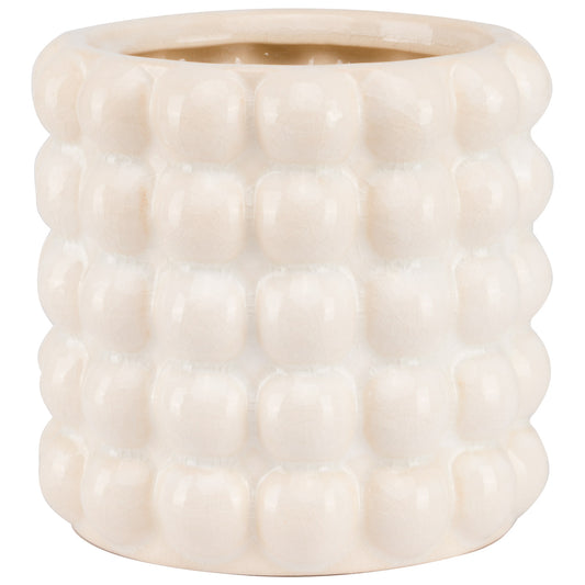 Seville Collection Cream Bubble Planter